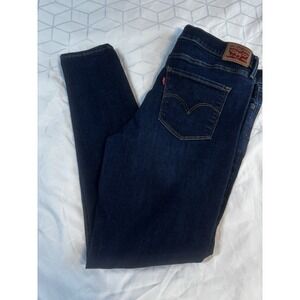 Levis 720 Jeans Womens 33 Blue High Rise Super Skinny‎ Dark Wash Denim Stretch